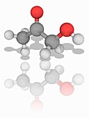 Acetol (hydroxyacetone) organic compound molecule