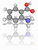 Anthranilic acid organic compound molecule