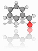 Benzaldehyde organic compound molecule