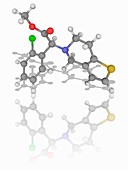 Clopidogrel drug molecule