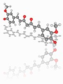 Curcumin organic compound molecule
