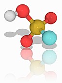 Fluorosulfuric acid chemical compound molecule