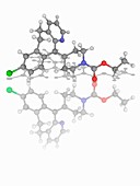 Loratadine drug molecule