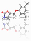 Metaxalone drug molecule