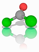 Phosgene chemical compound molecule
