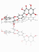 Silibinin (silybin) organic compound molecule
