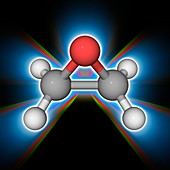 Ethylene oxide organic compound molecule