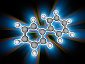 Lemonene (biphenyl) organic compound molecule