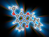 Methoxyisoflavone organic compound molecule