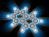 Naphtalene organic compound molecule