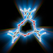 TATP triacetone triperoxide molecule