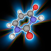 Uracil organic compound molecule