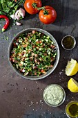 Tabbouleh with tomatoes