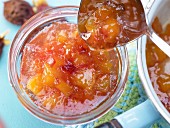 Nectarine jam with amaretto, vanilla and ginger