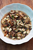 Mushroom minestrone with lentils