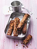 Nut bars with chia seeds and dates