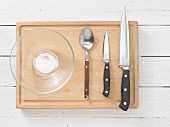 Kitchen utensils for making marinated vegetables