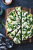 Thin and crisp grilled gluten-free pizza crust (whole grain and gluten-free)