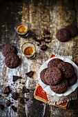 Delicious gluten free cookies with bittersweet chocolate and chai tea