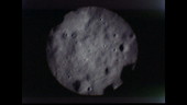 Apollo 8 telescope view of the Moon