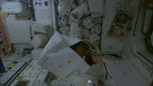 Loose equipment Floats inside the ISS