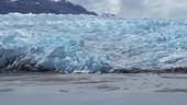 Glacier at the coast, Antarctica