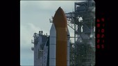 Space Shuttle launch, high-speed footage