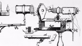 17th Century microscope, artwork