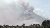 Sinabung volcano erupting