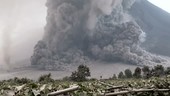 Pyroclastic flow from Sinabung volcano