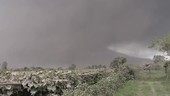 Volcanic ash in sky, Indonesia