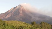 Summit of Sinabung volcano