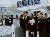 President Kennedy at Apollo programme briefing, 1963