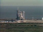 Challenger disaster, shuttle on launch pad