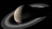 Saturn's rings, animation