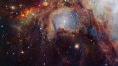 Infrared view of the Orion Nebula