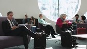 Group of people in Airport Waiting lounge