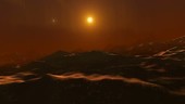 Flight over the surface of Proxima b