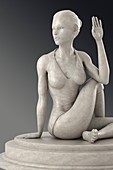 Ardha Matsyendrasana Yoga Pose, artwork