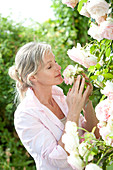 Woman in garden