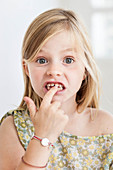 Child with milk teeth