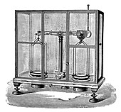 High-precision mass balance, 19th century