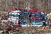 Scrap yard, Pennsylvania, USA