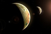 Artwork of Jovian Moon Io