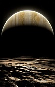 Jupiter Seen From Amalthea