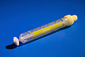 Urine sample test tube