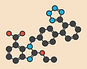 Candesartan molecule, illustration