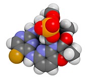 Fostamatinib arthritis drug molecule, illustration