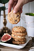Fig and pecan cookies