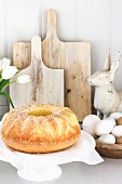 Eggnog cake for Easter